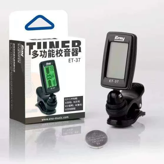 37M民乐专用调音器二胡古筝琵琶ET-37吉他贝斯小提琴专用调音器