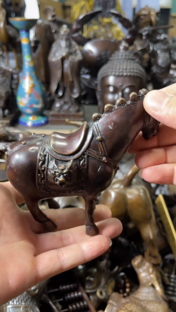 【闪购商品】铜小马案台摆件  把玩物件