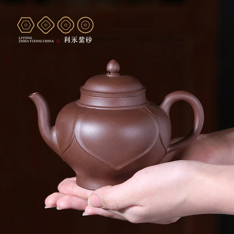 【百年利永】梵莲紫砂壶原矿紫泥手制家用匠心手作古典茶器多气孔