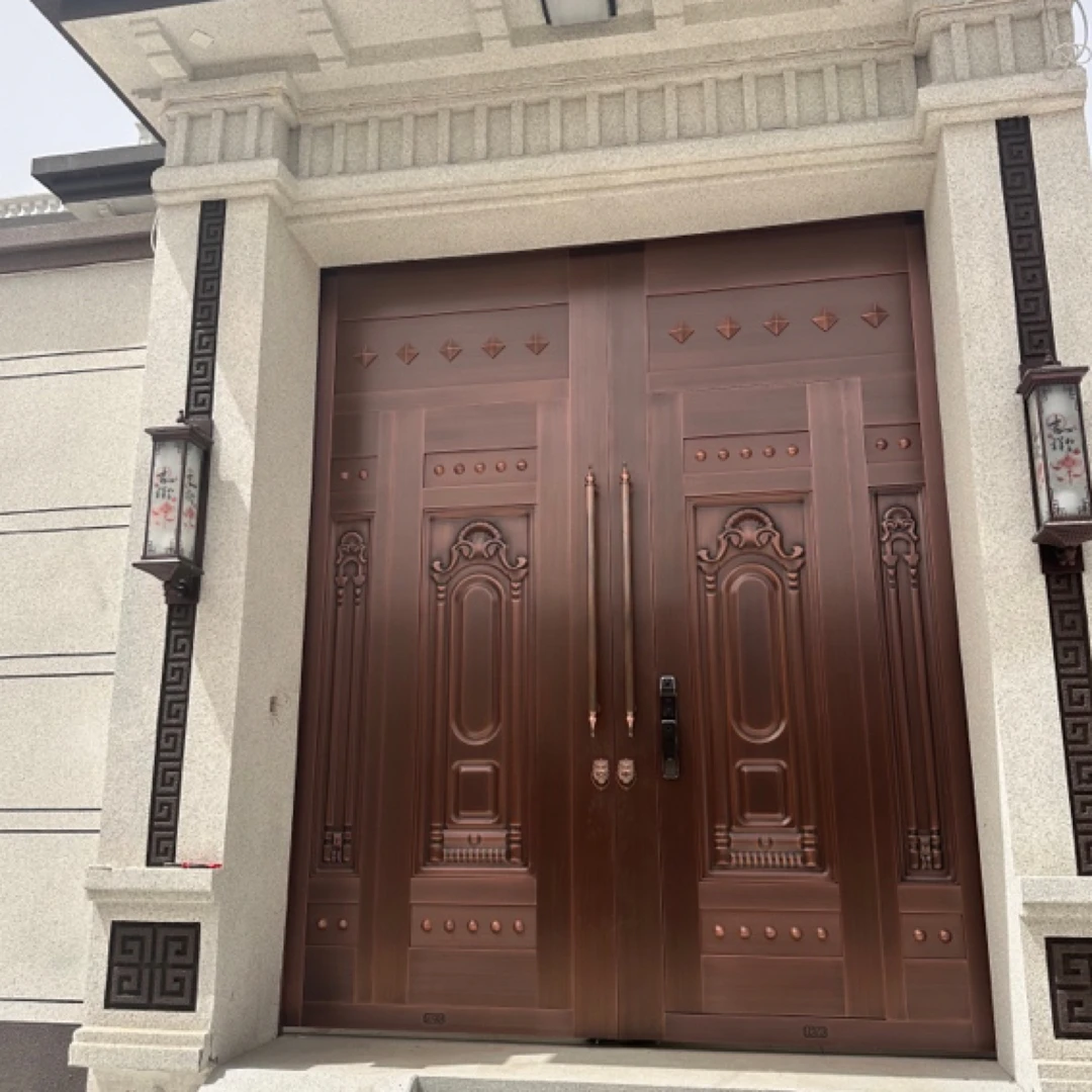 欧式风格新中式铜门