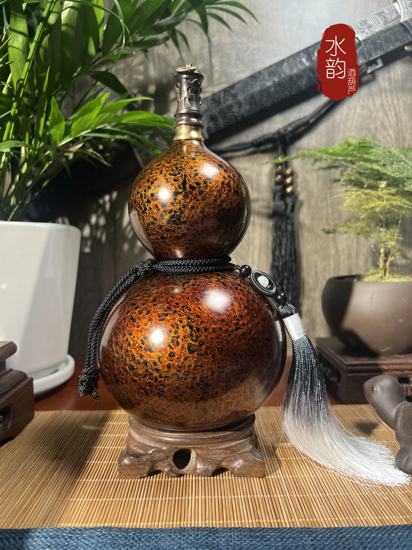 【漆器-深邃】典藏犀皮漆器高端非遗摆件葫芦