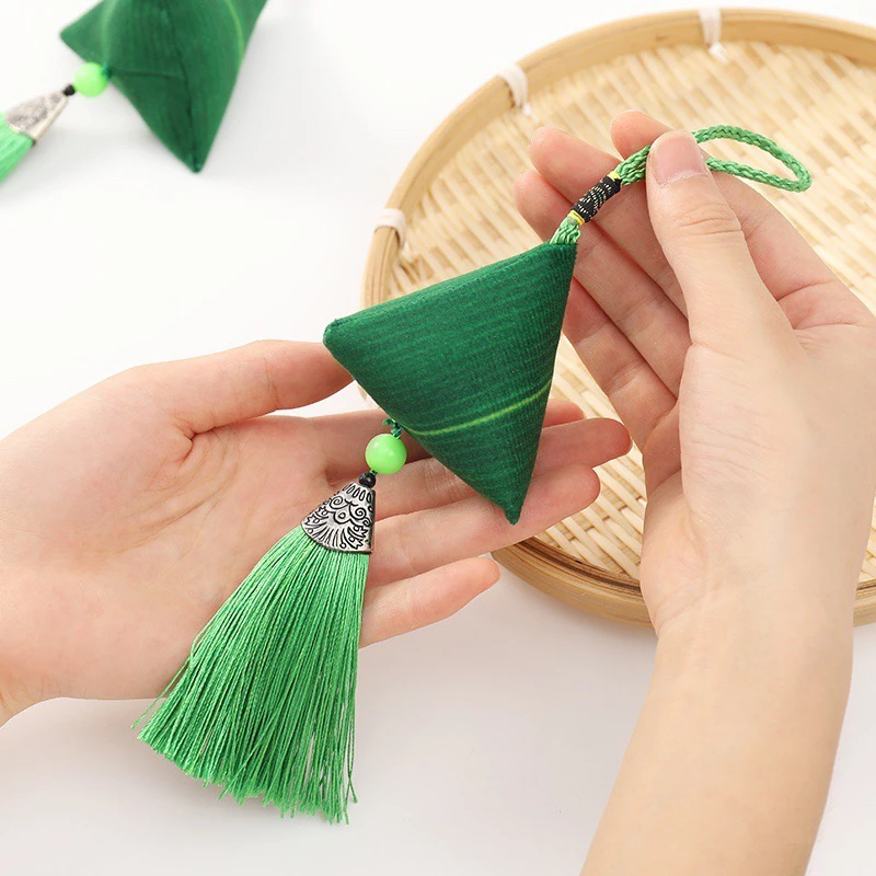 端午香包diy手工粽子香囊diy材料包挂件驱蚊端午礼品粽子成品艾草
