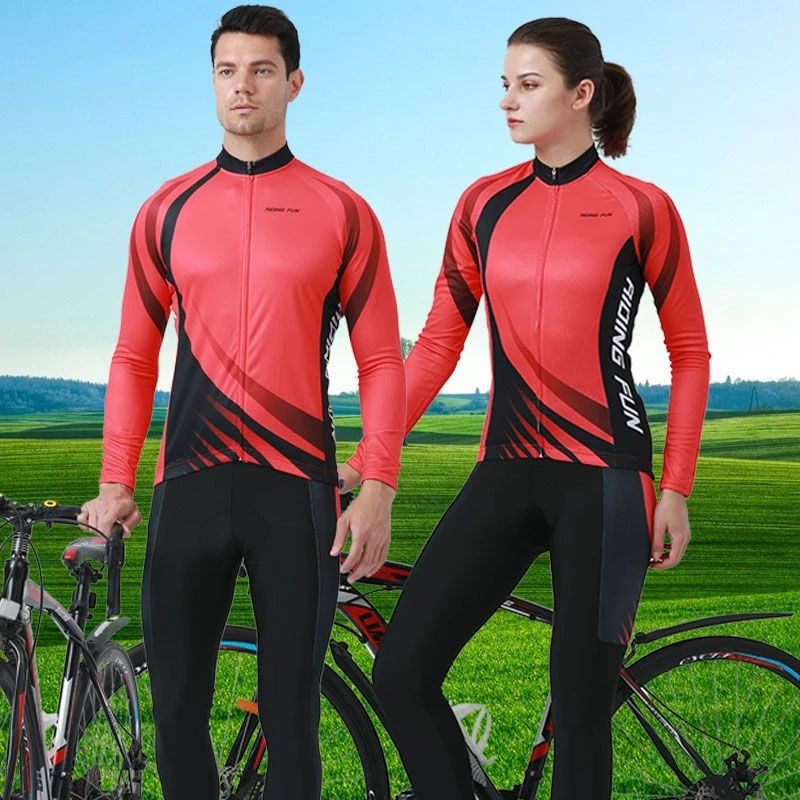 男女夏季骑行服长袖套装速干透气骑车衣服排汗裤子车队装备定做板