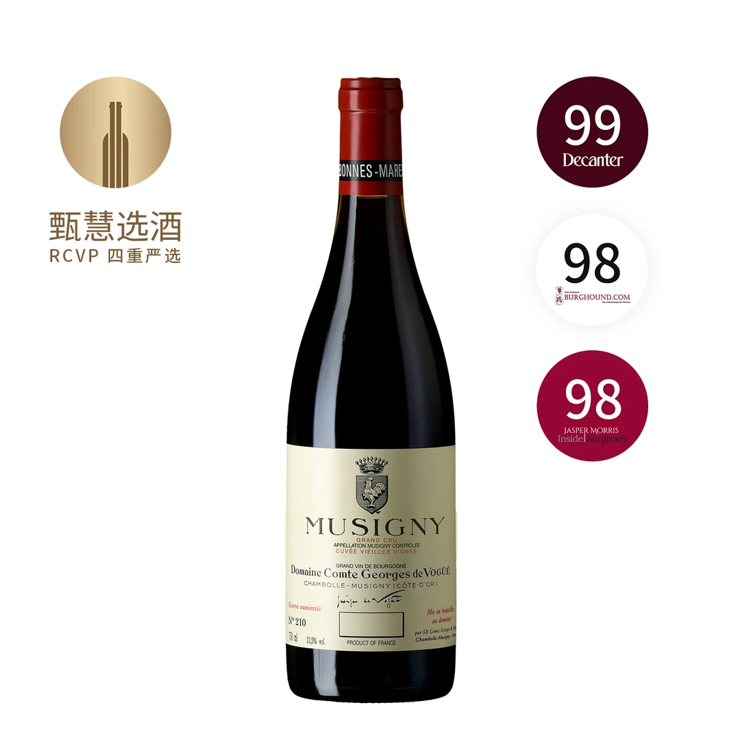 甄慧选酒武戈伯爵酒庄慕西尼特级园老藤红葡萄酒2017/2018 法国