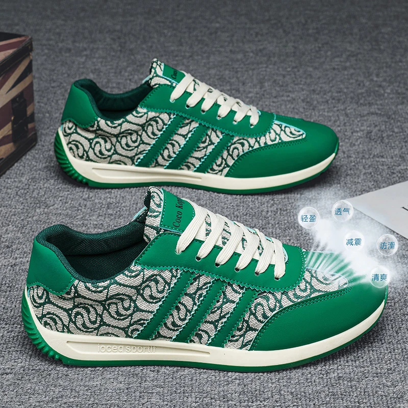 【设计师款】2024春季新款男士百搭休闲鞋透气舒适耐磨运动鞋