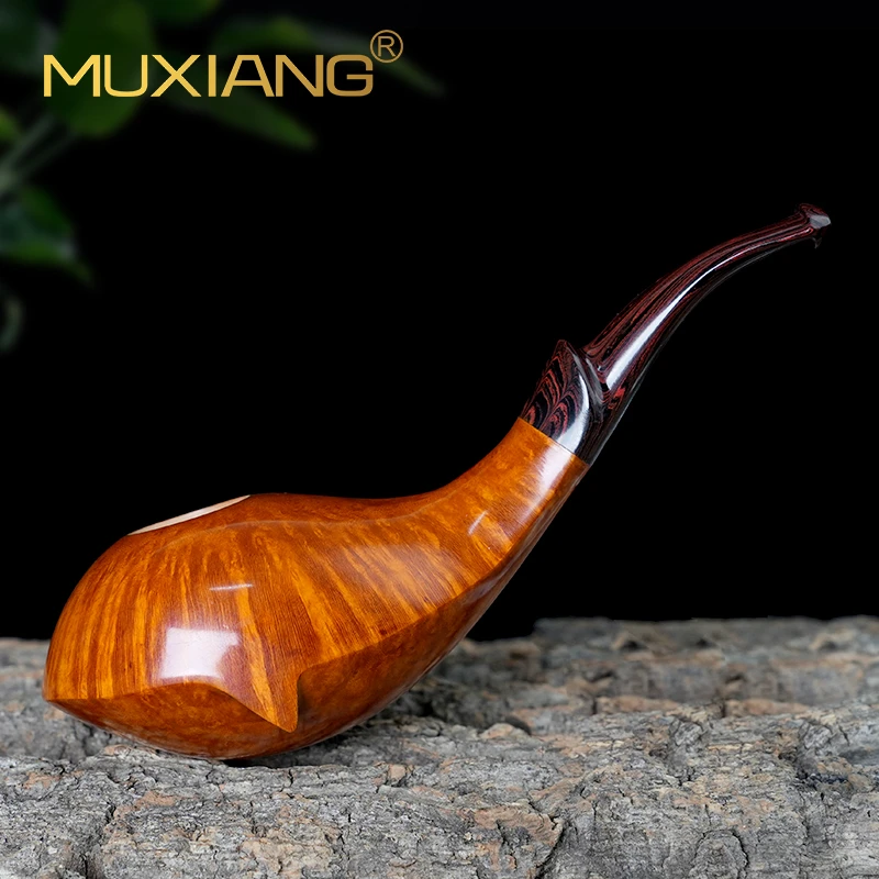 进口石楠木手工烟斗实木自由式鲸鱼烟斗老式传统过滤男士专用烟具