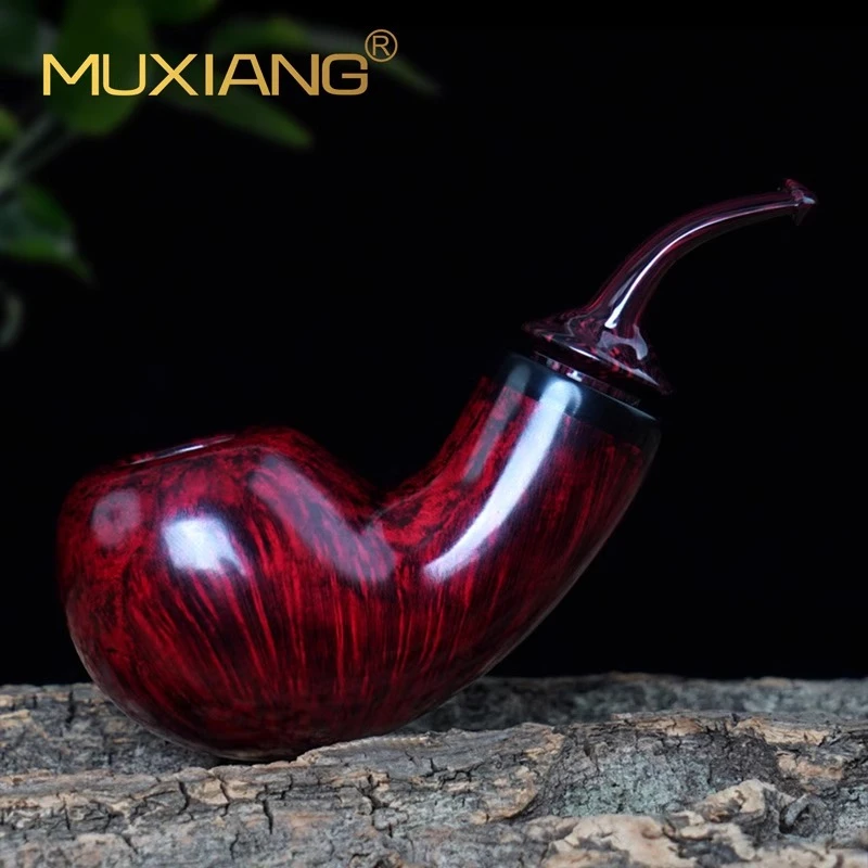 MUXIANG/木香石楠木大苹果空腔烟斗手工老式传统专用烟斗烟具配件
