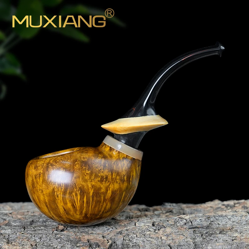 男士石楠木烟斗手工实木自由式空腔小叼斗老式传统过滤专用烟斗具