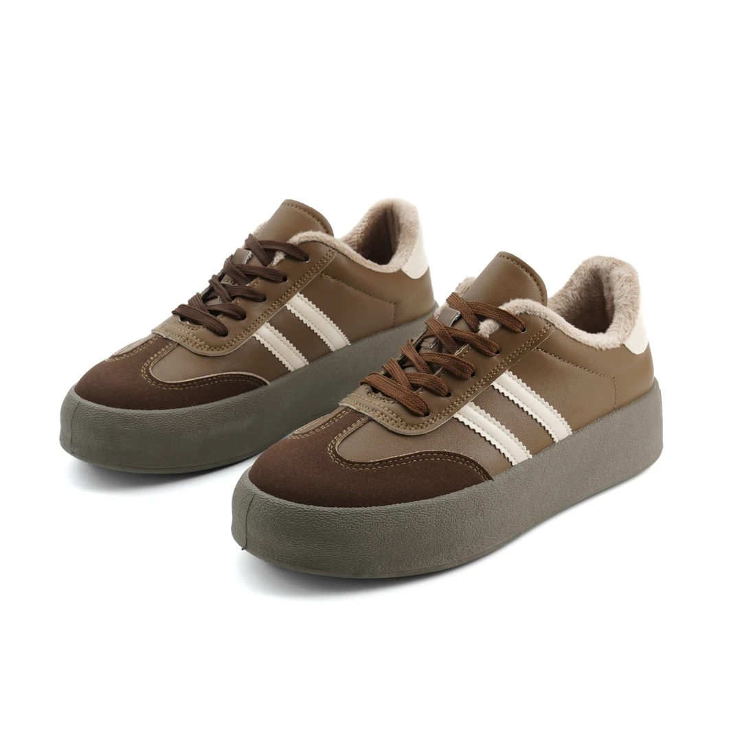 加绒款德训鞋加绒秋冬季板鞋运动鞋德训鞋舒适百搭2024新款