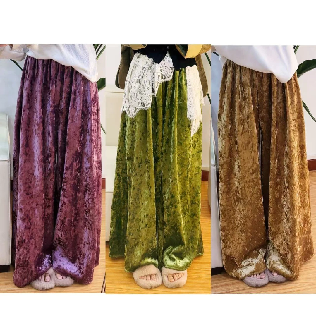 560［丝绒裙裤］特别遮肉显瘦的一款加绒丝绒裙裤 显高显瘦哦