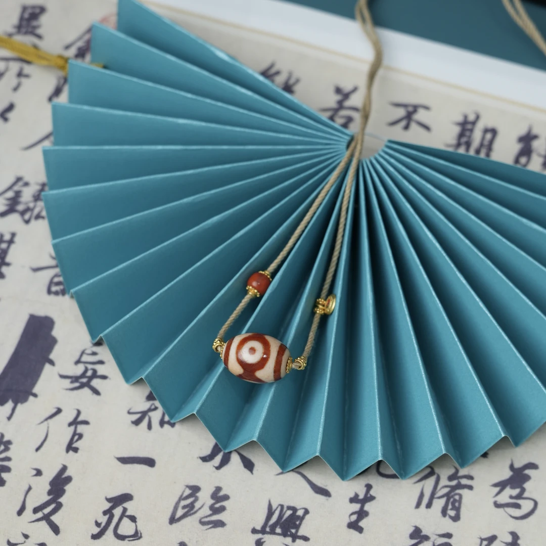 【又之】珠珠 包浆精品红肉三眼双牙锁骨链