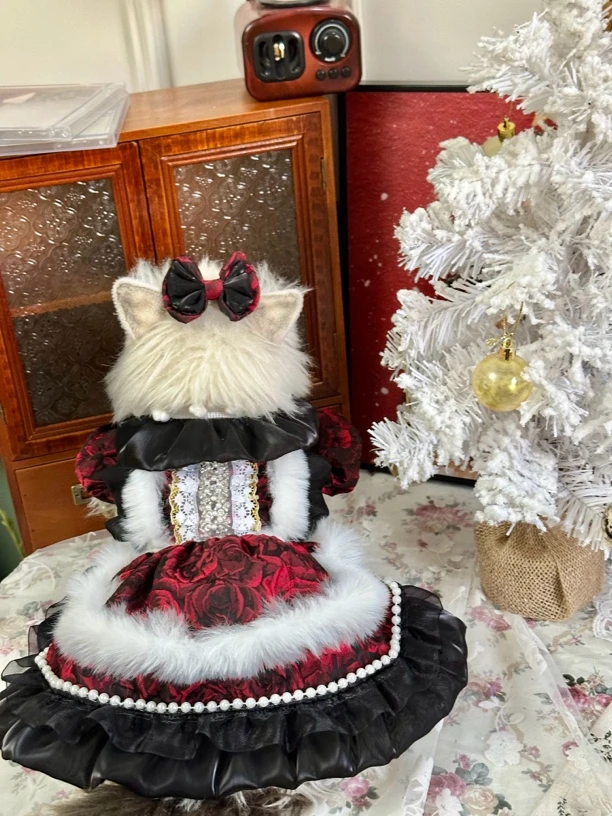 AW手工原创宠物法斗八哥黑红重工浮雕猫咪橘猫德文氛围感生日写真