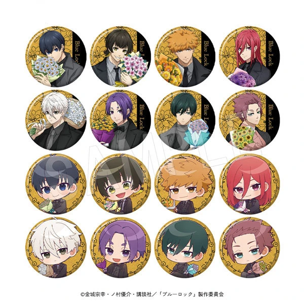 蓝色监狱 蓝锁 捧花生日吧唧 盲盒
