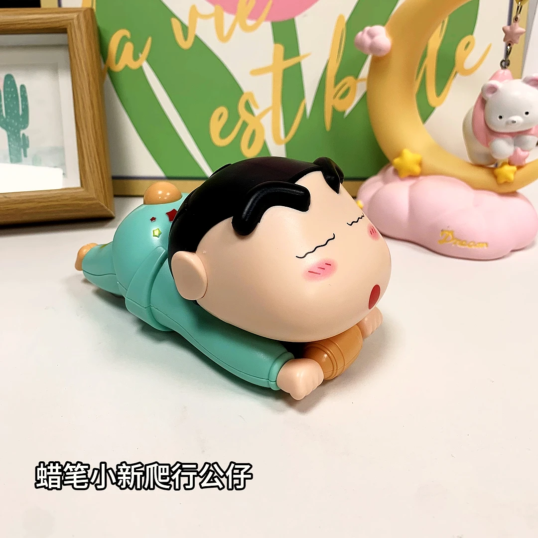 卡通蜡笔小新抬头练习学爬玩具创意整蛊孩子爬行引导个性益智玩具