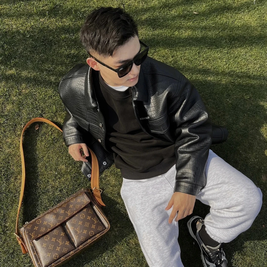 95新 LouisVuitton/路易威登 NS/中号骆驼单肩包/2838