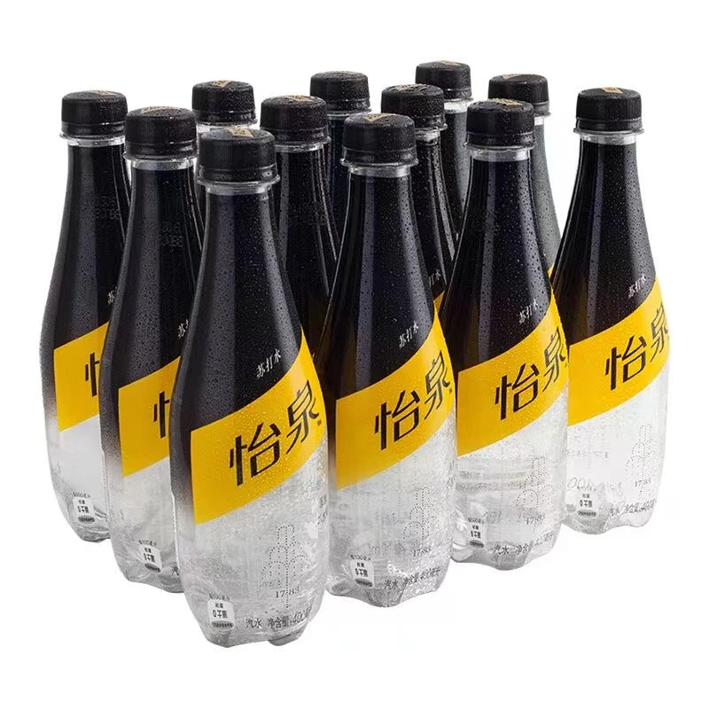 【到手6瓶】怡/泉苏打水400ml*6装0糖0卡原味饮料气泡水超值聚餐