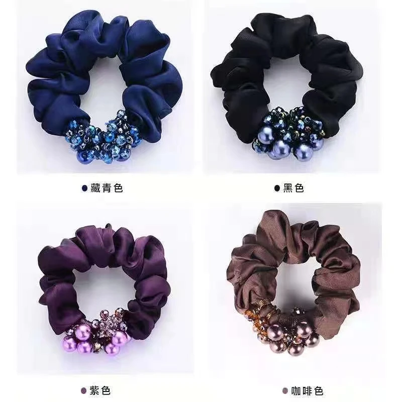 发绳扎马尾女士简约气质韩国头绳盘头发皮筋超仙发饰头花饰品发圈