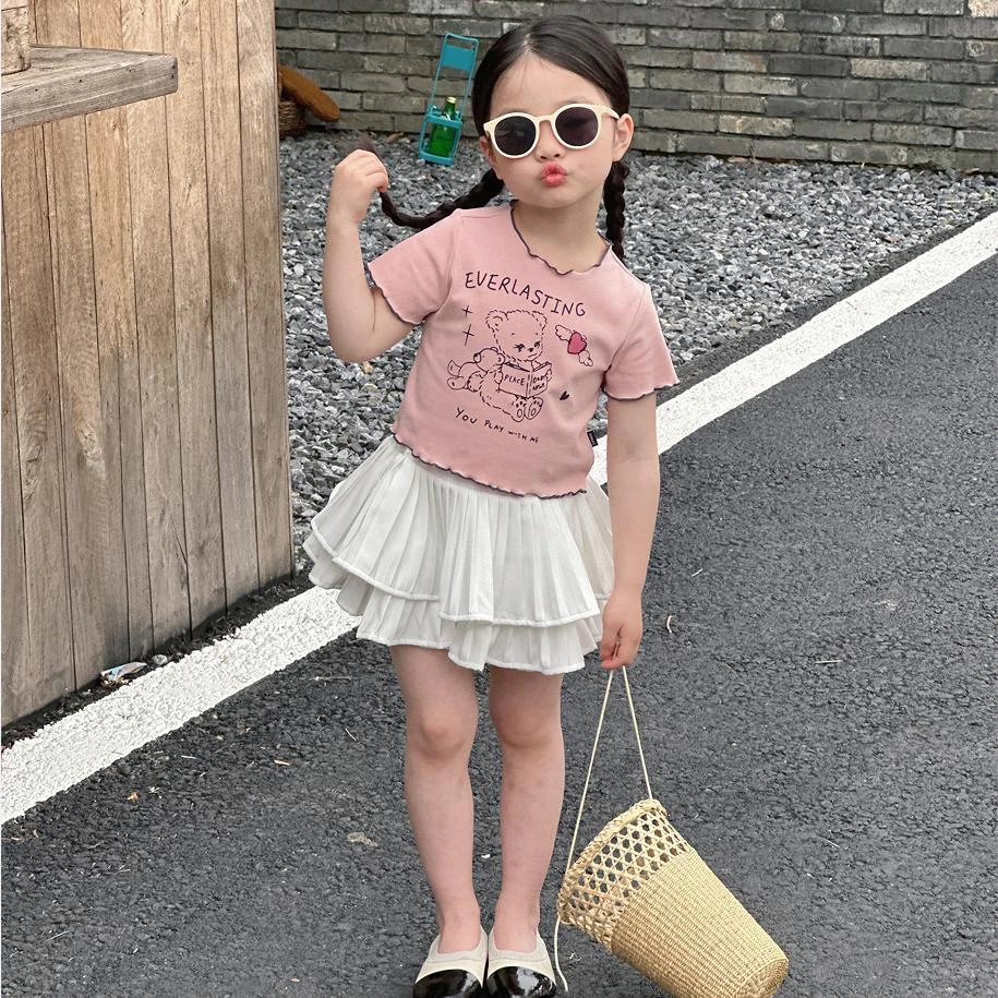 DK813女童短款T恤