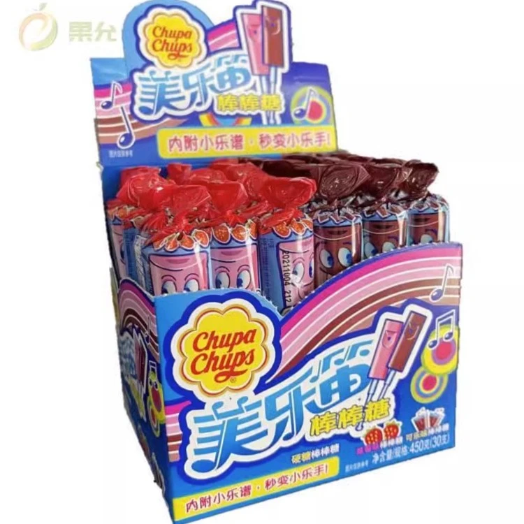 珍宝珠美乐笛棒棒糖美乐迪棒棒糖口哨糖吹笛子网红棒棒糖休闲糖果