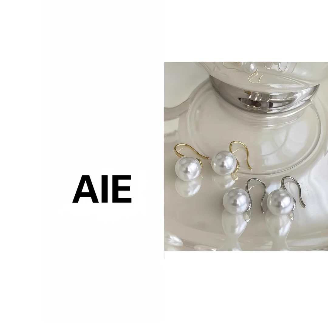 铜合金合成锆石耳饰 铜合金施华珠珠耳钉/耳夹法式轻奢女新款