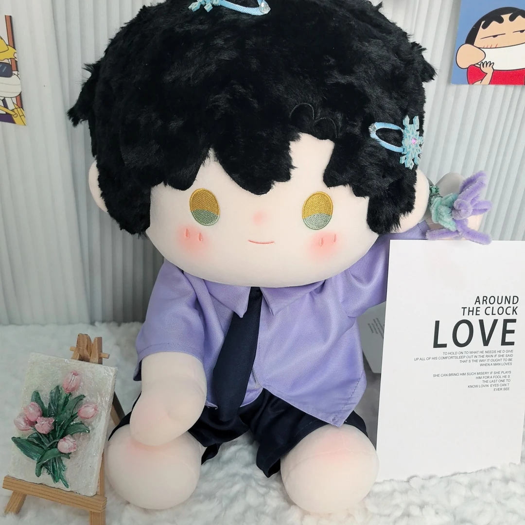 原创恋与深空游戏同仁周边黎深属性40CM坐姿棉花娃娃裸娃