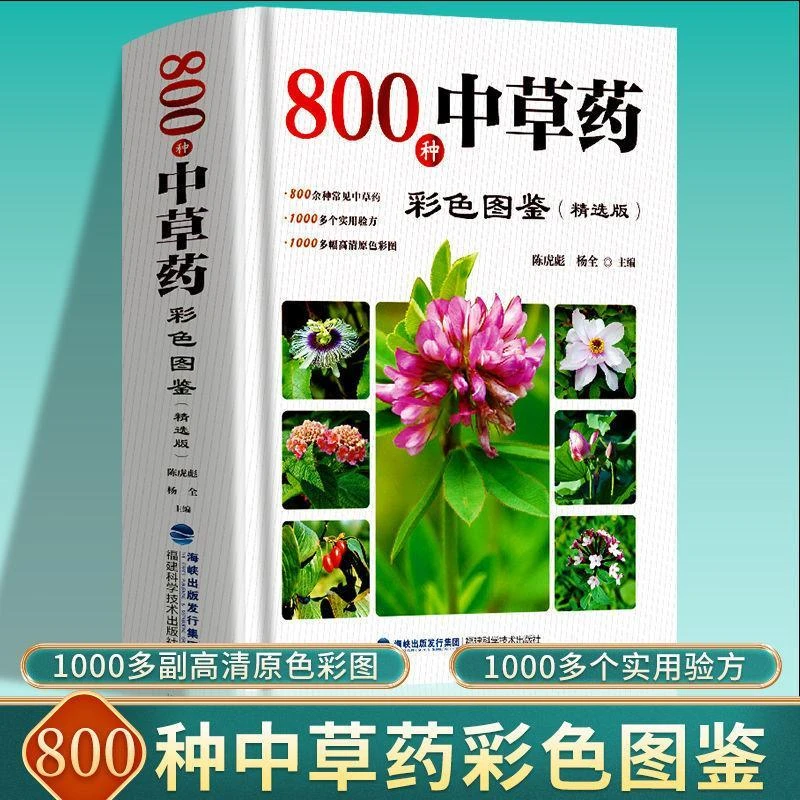 正版 800种中草药彩色全图鉴中草药抓配彩图大全中医基础理论书籍