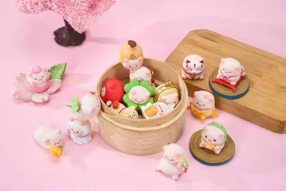 【拆盒】宝运猪猪2代系列萌粒盲盒手办潮玩摆件