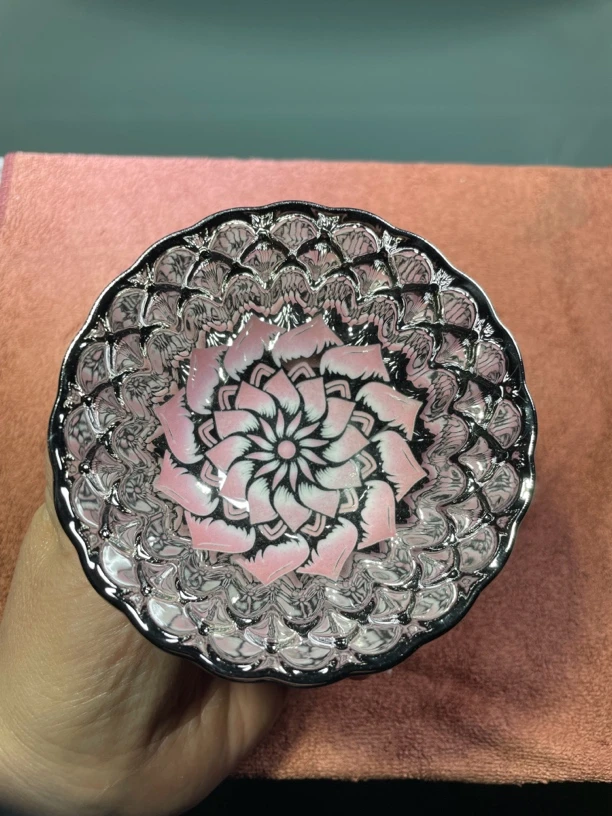 高端茶器粉莲花陶瓷茶杯品茗茶具主人杯家用茶器