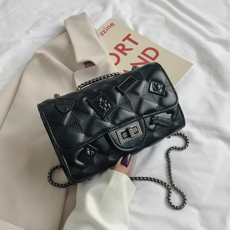 徽章包时尚链条包潮流单肩斜挎经典百搭650