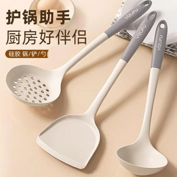 2025款硅胶铲子不粘锅专用锅铲耐高温硅胶铲子护锅家用炒菜铲汤勺