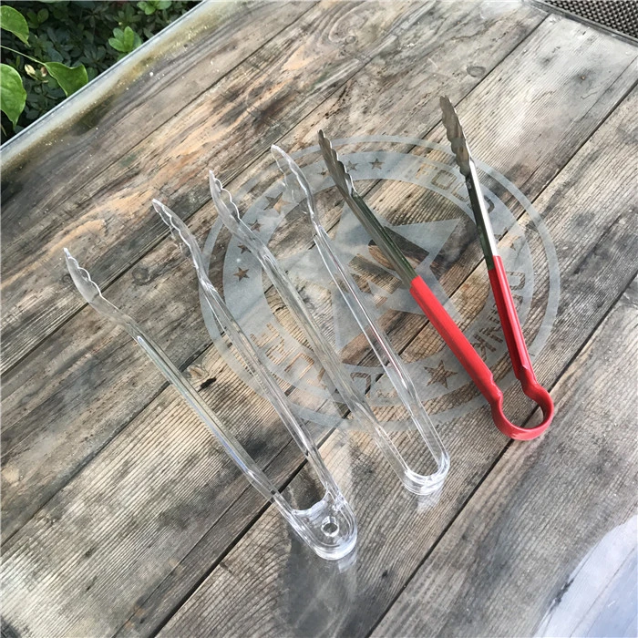 小面包夹蛋糕夹压克力塑料透明食品夹子自助餐夹麻辣烫菜夹摔不坏