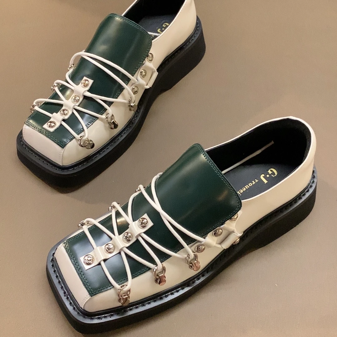 爱的睿时尚厚底乐福鞋