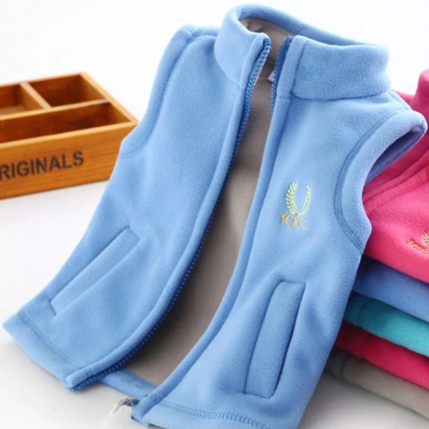 儿童马甲亲子装宝宝春秋外内穿中大童加绒男童女童摇粒绒坎肩马夹