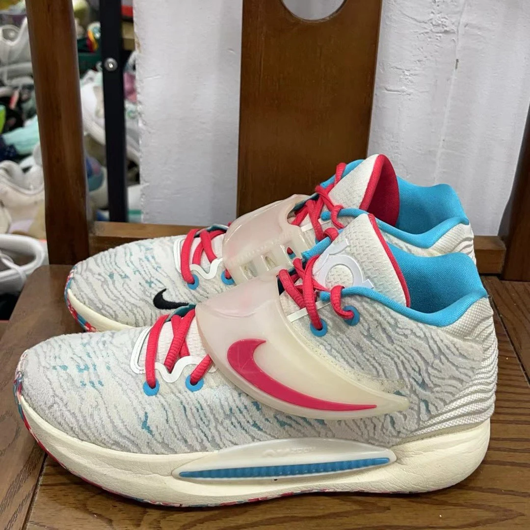 kd14 蓝红配色 42码 无原盒 鞋帮瑕疵