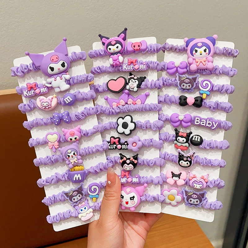 儿童库洛米发圈宝宝橡皮筋头饰女童小肠圈头绳女孩上学扎辫子发饰