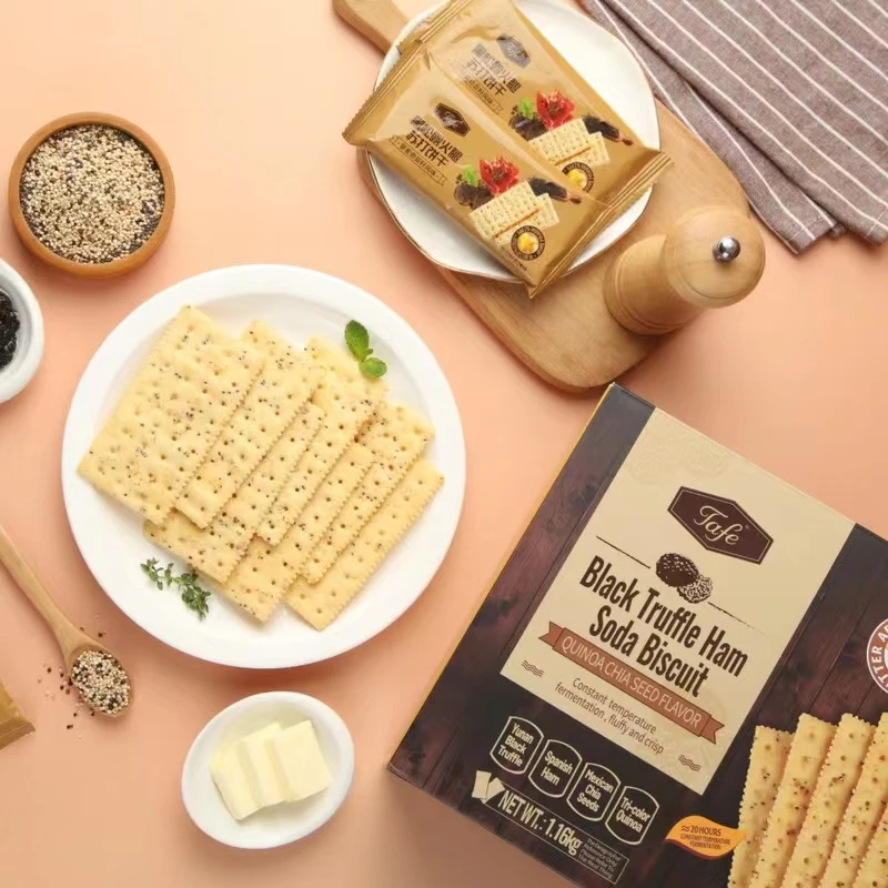 【会员超市】Tafe 黑松露火腿苏打饼干 破价款
