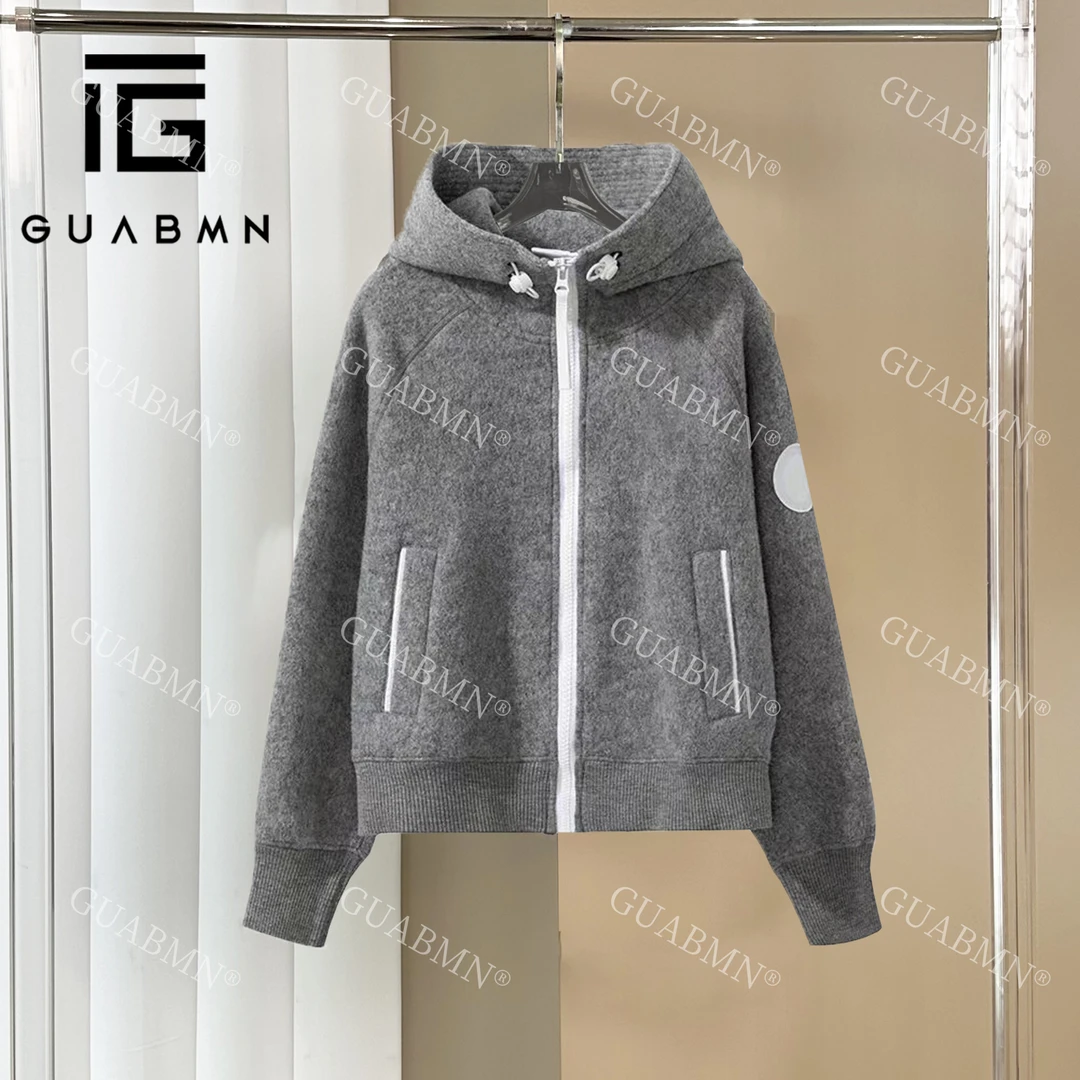 GUABMN2024秋冬新款高级感抓绒飞行员短款夹棉外套3755