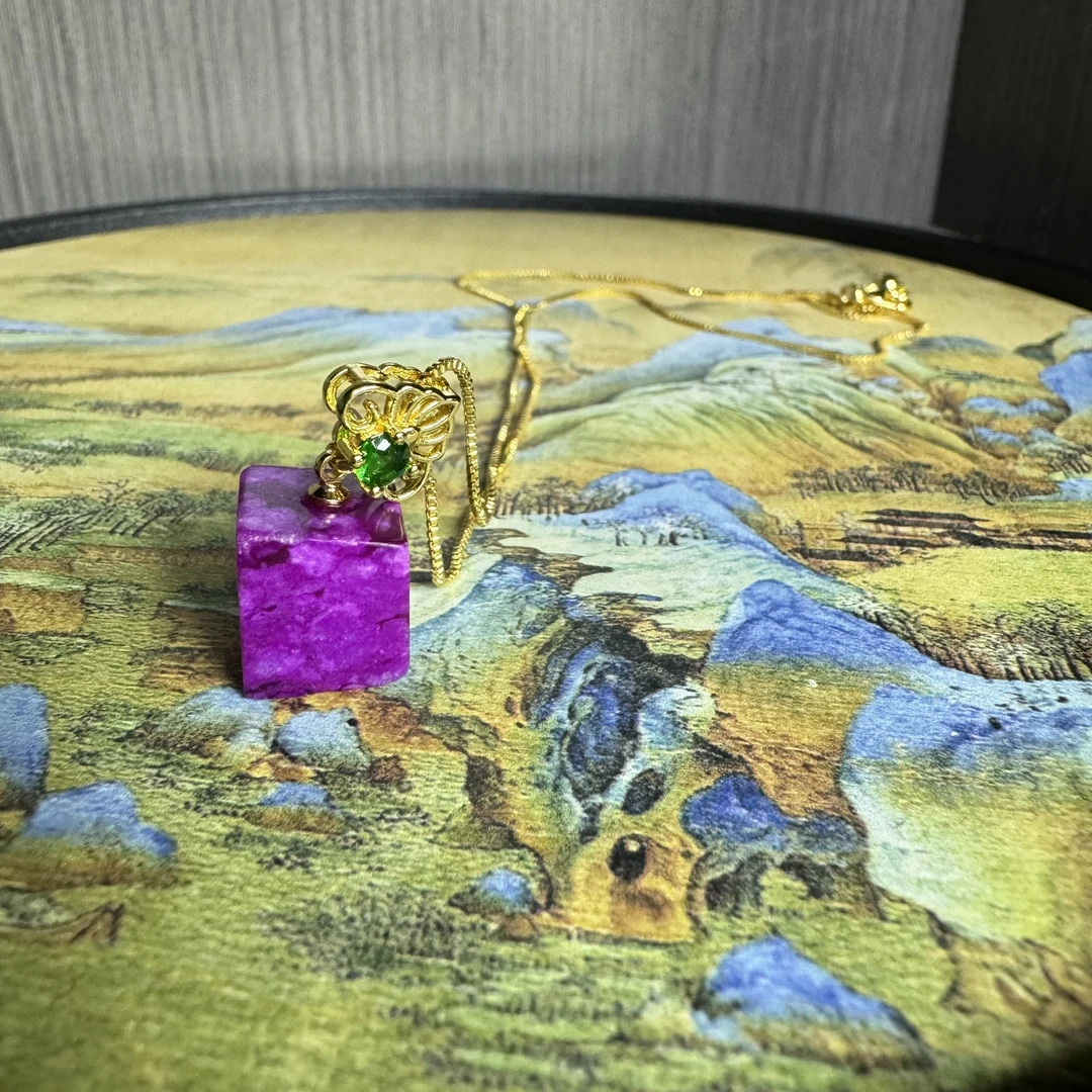 南非老料舒俱来方糖吊坠002