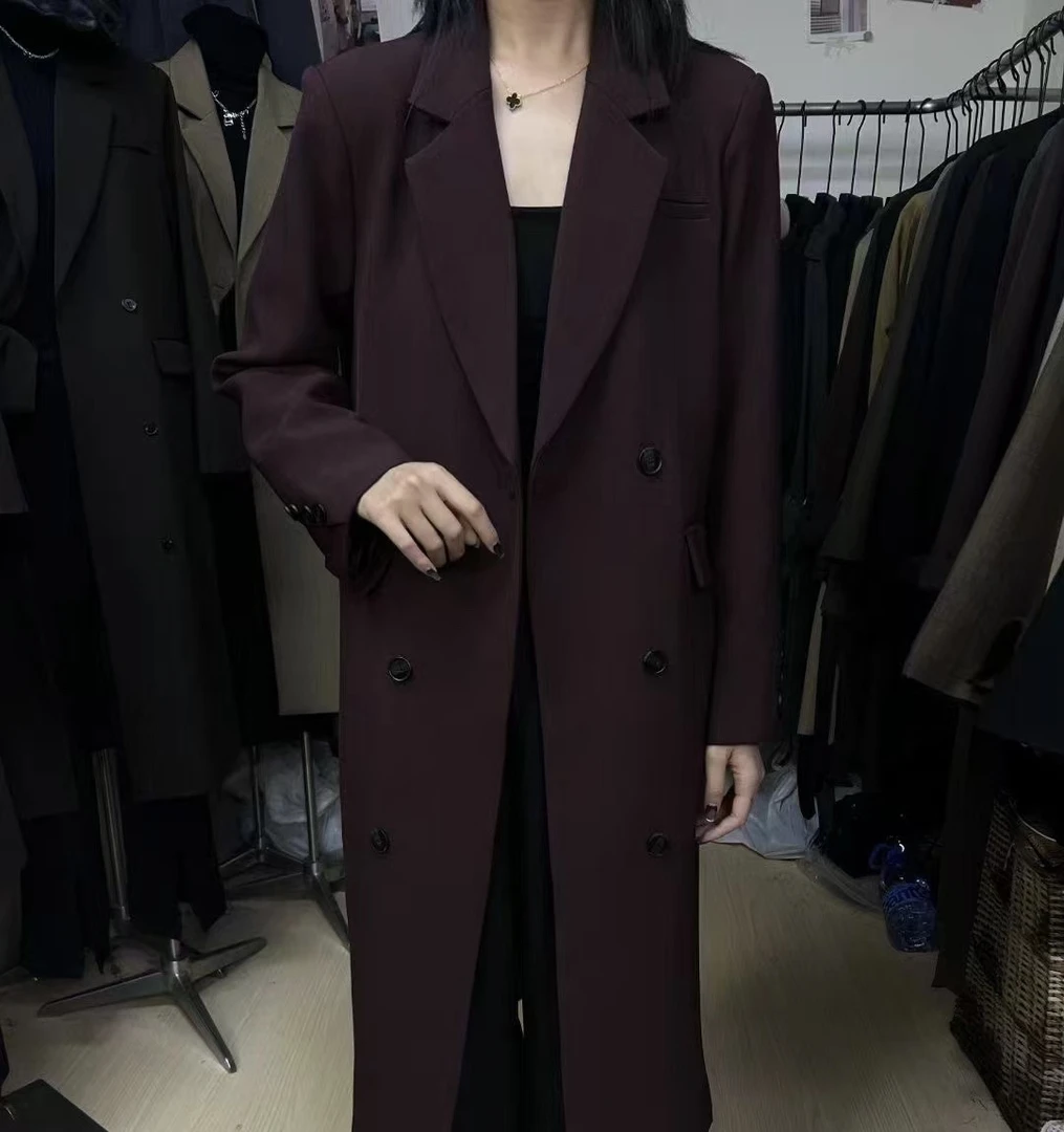 TZ秋冬季欧大衣外套气质黑色时尚潮流百搭网红休闲（不 no退换）