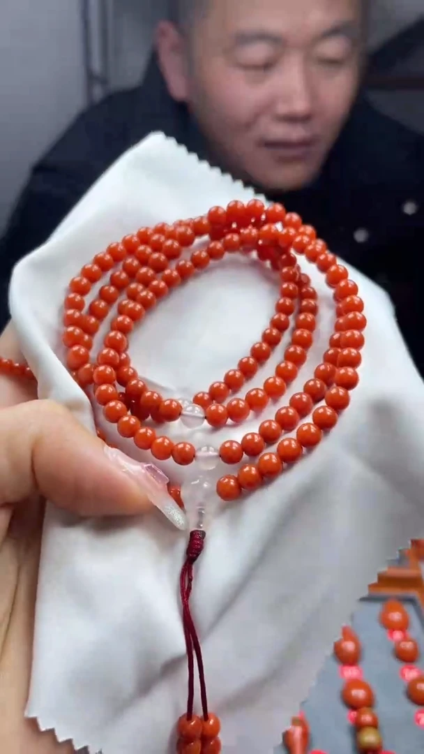 【闪购商品】南红玛瑙108未镶嵌保山冷水河5+