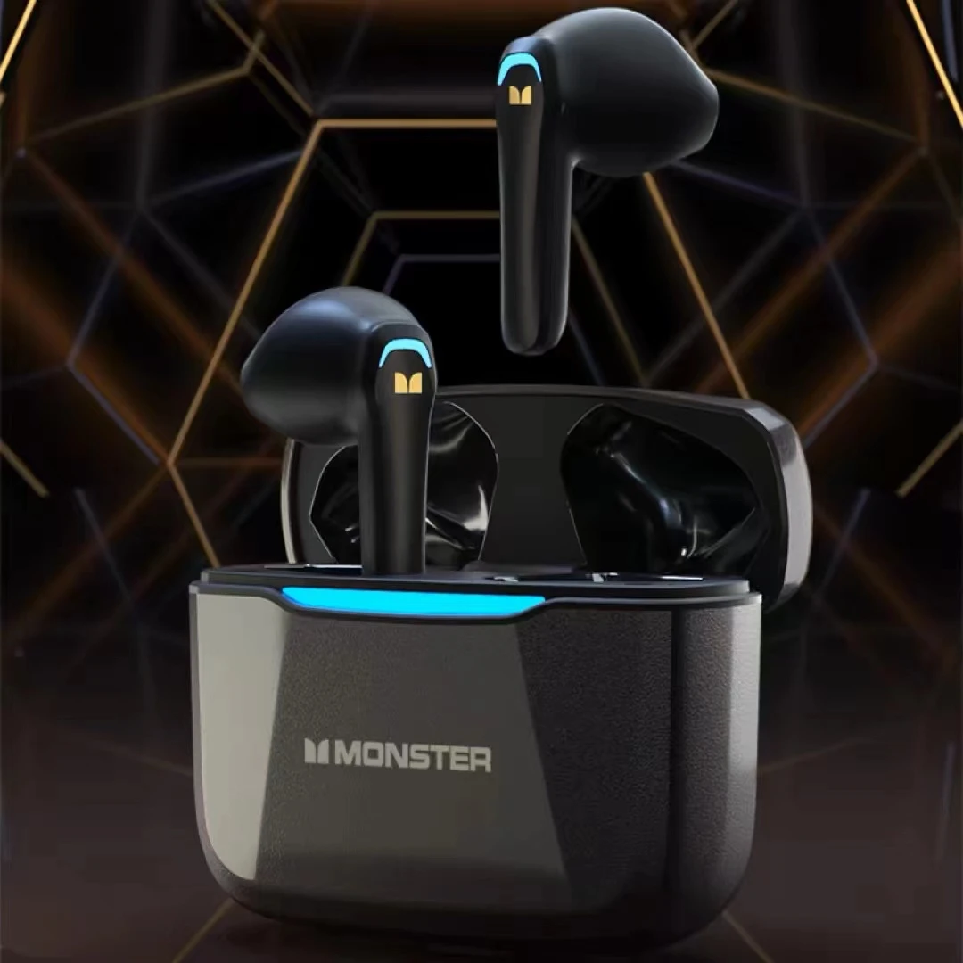 准新品 MONSTER/魔声 真无线魔声蓝牙耳机重低音半入耳式蓝牙耳机