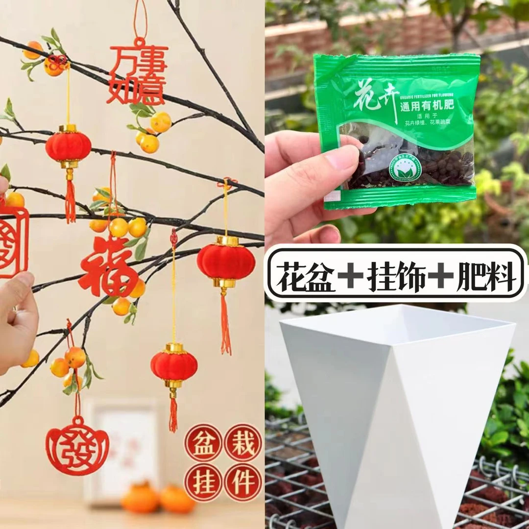 花田-白盆+挂件肥料