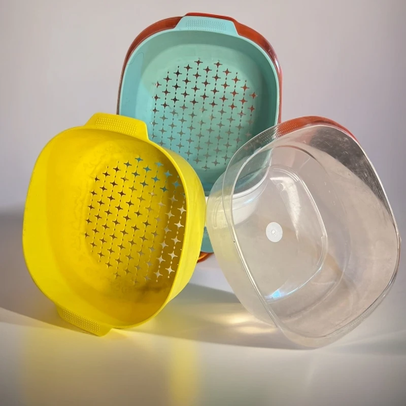 新疆包邮【洗菜盆】亚克力四边形多功能双层家用洗菜盆水果盆