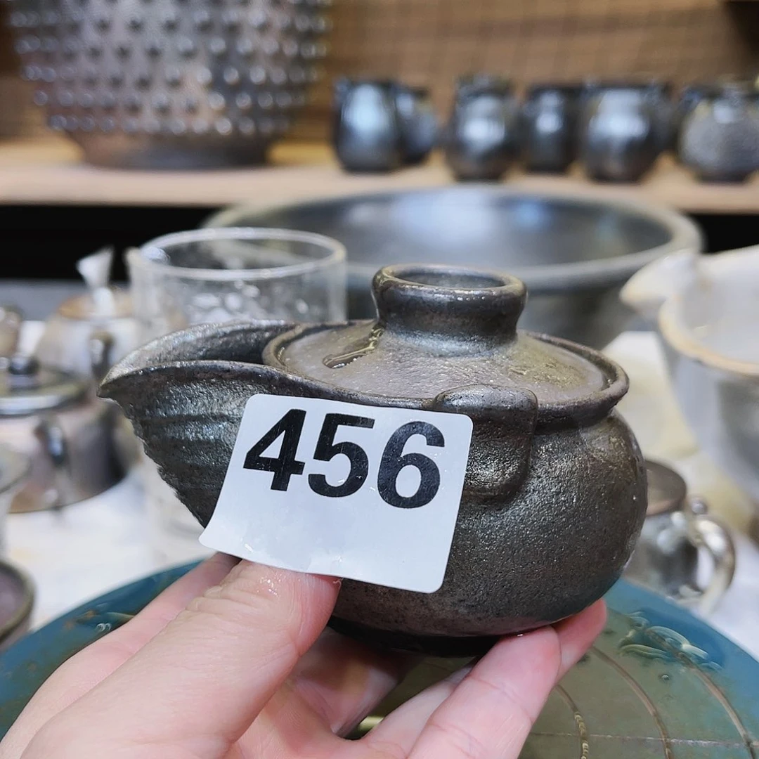 壶高温柴烧陶泥盖碗