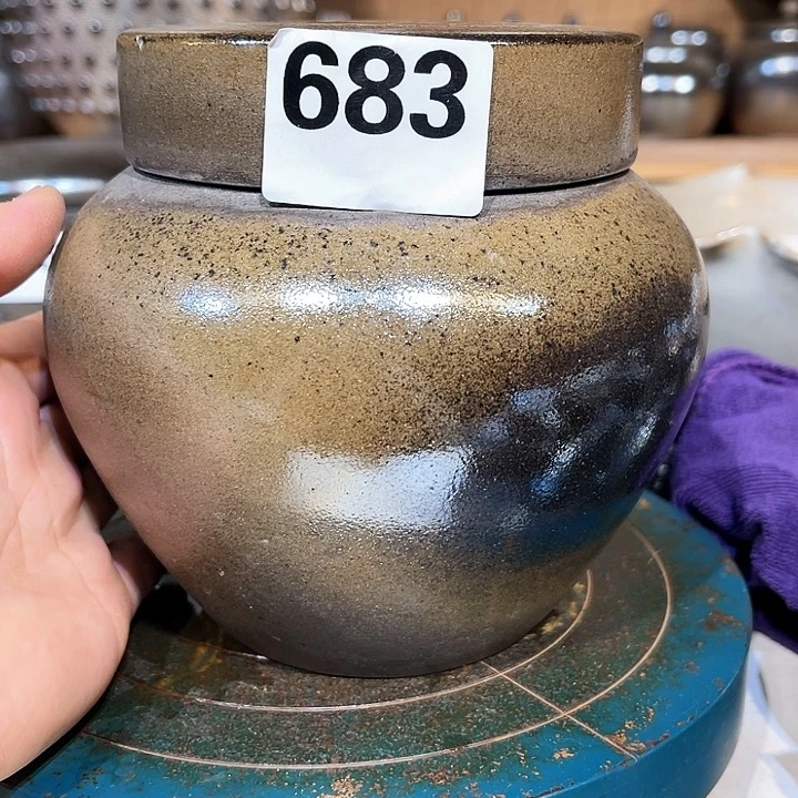 罐高温柴烧陶泥茶罐