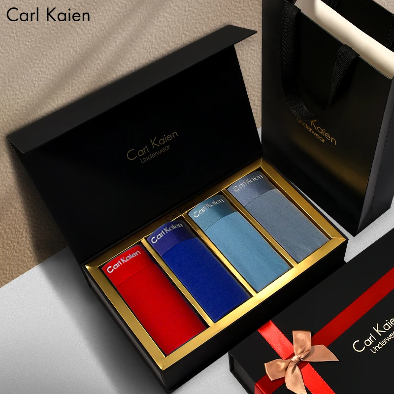 Carl Kaien男士内裤男款高端礼盒夏季新款平角裤男生四角短裤礼物