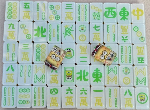 【主播代拆跟车】DIY卡通创意亚克力小麻将