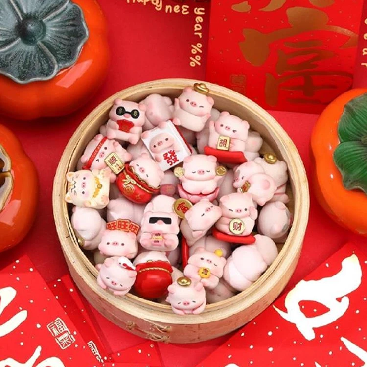 【笑笑代拆 -欧大娃】宝运猪猪好运年年吸吸乐盲盒潮玩手办公仔萌粒