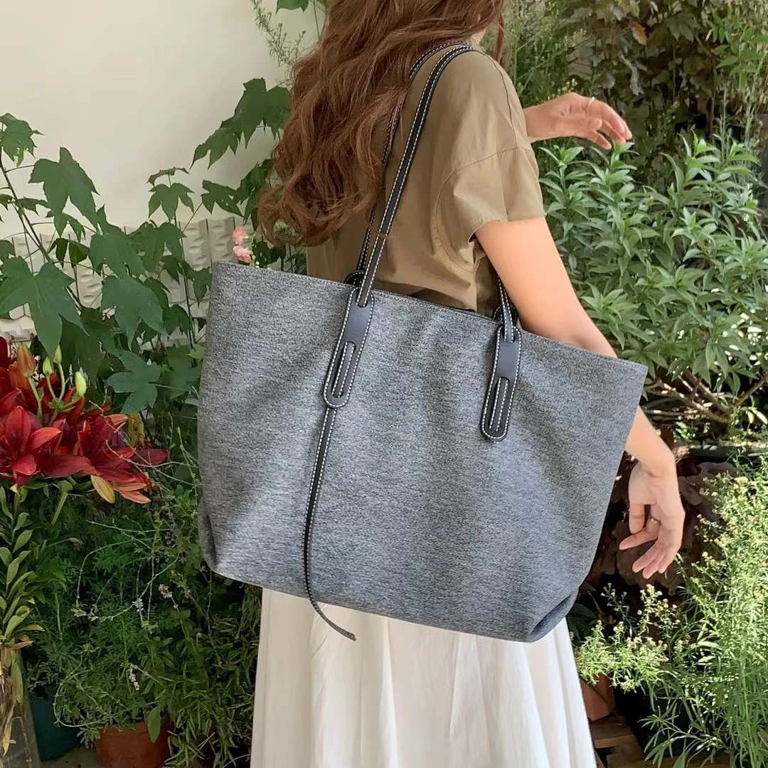 牛仔购物袋大容量