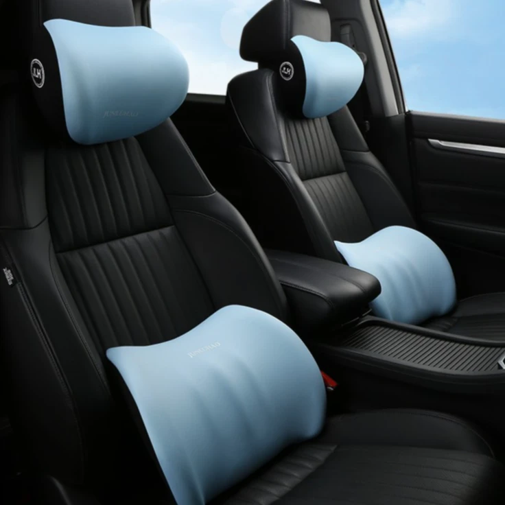 汽车头枕腰垫靠枕车内驾驶座椅腰垫靠背护腰车载腰部腰托护颈腰靠